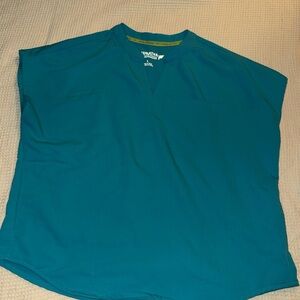 Fabletics Teal V-Neck Activewear Top